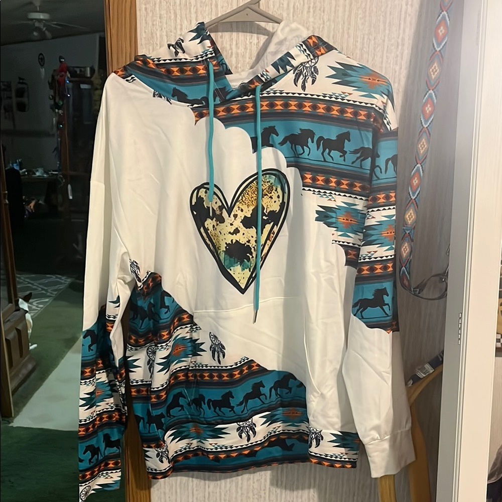 Southwestern Heart Hoodie